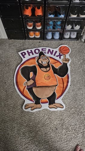 Customer photo review of Phoenix Suns mascot Rug