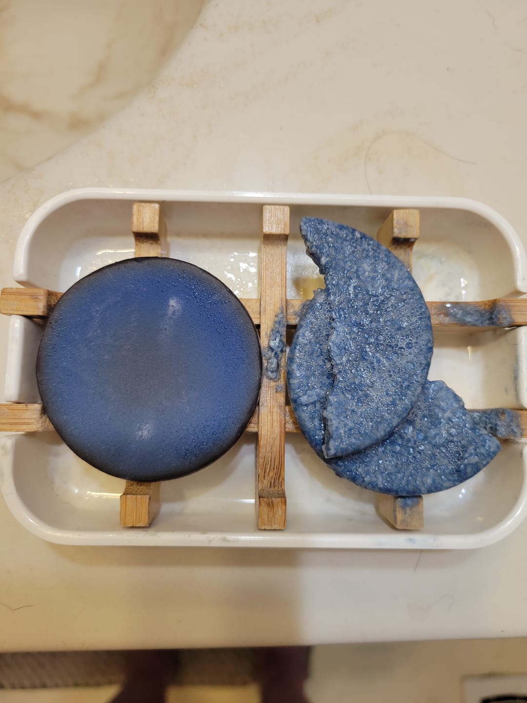 Customer photo review of Blueberry Fields Shampoo & Conditioner Bundle