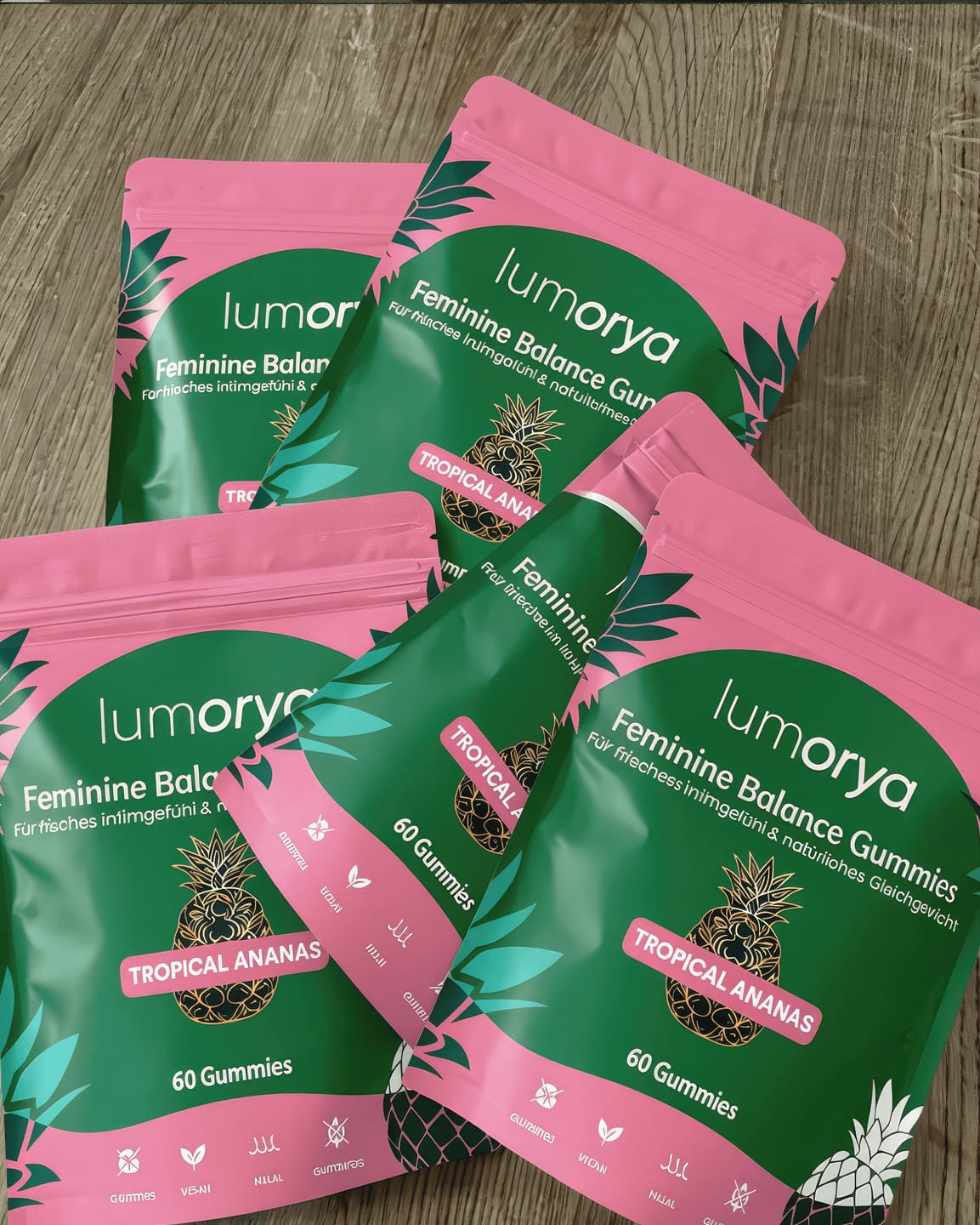 Customer photo review of LUMORYA® - Premium Balance Gummies