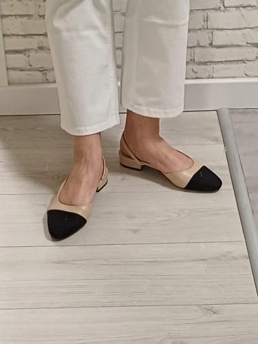 Customer photo review of Maren Mixed Color Comfort Sandals