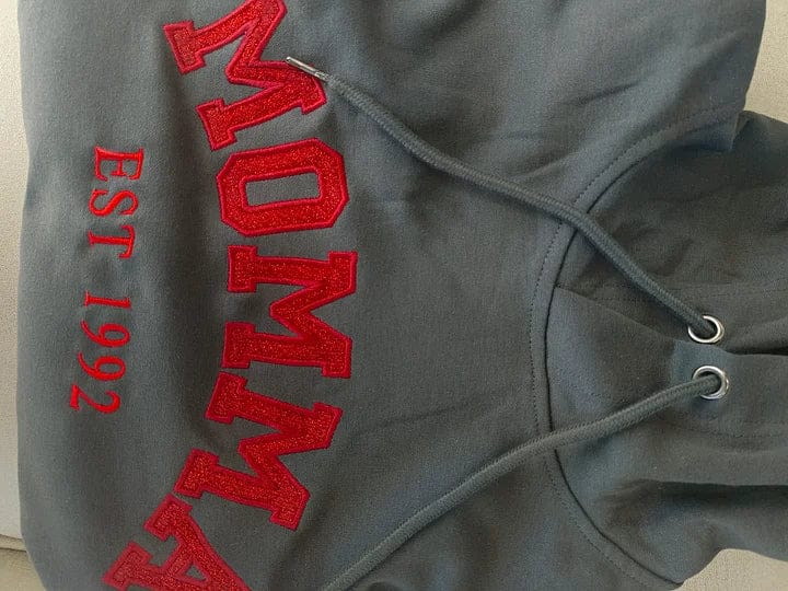Customer photo review of Custom Embroidered Applique Glitter Mama Sweatshirt - Gift for Mom