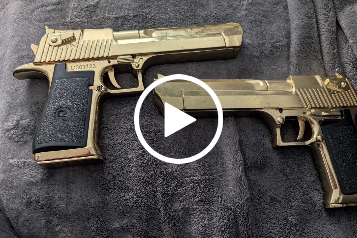 Customer video review of DEADPOOL - Gold Desert Eagle