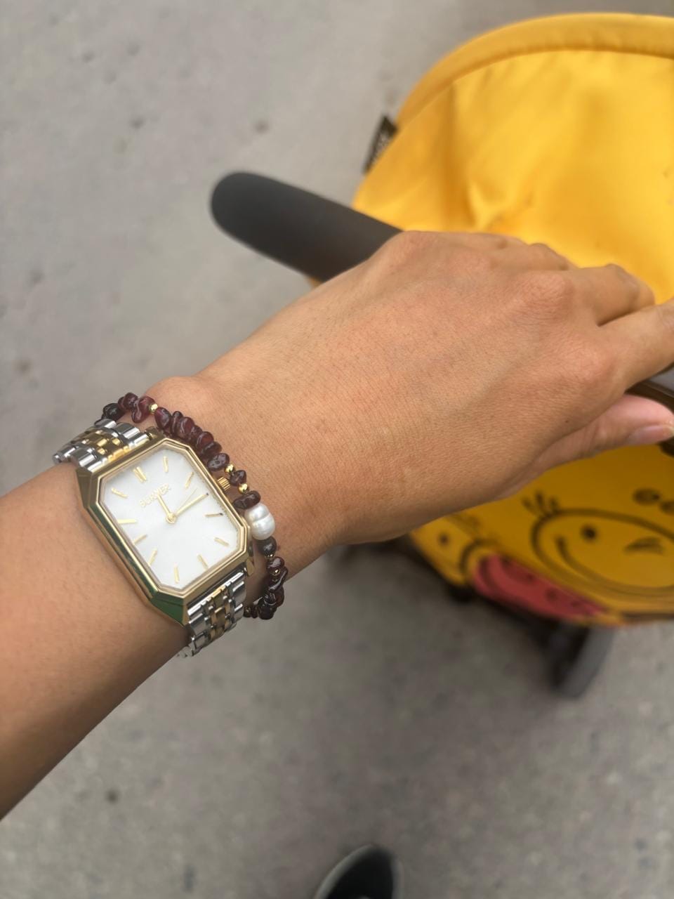 Customer photo review of Isabell Petite Gold Silver
