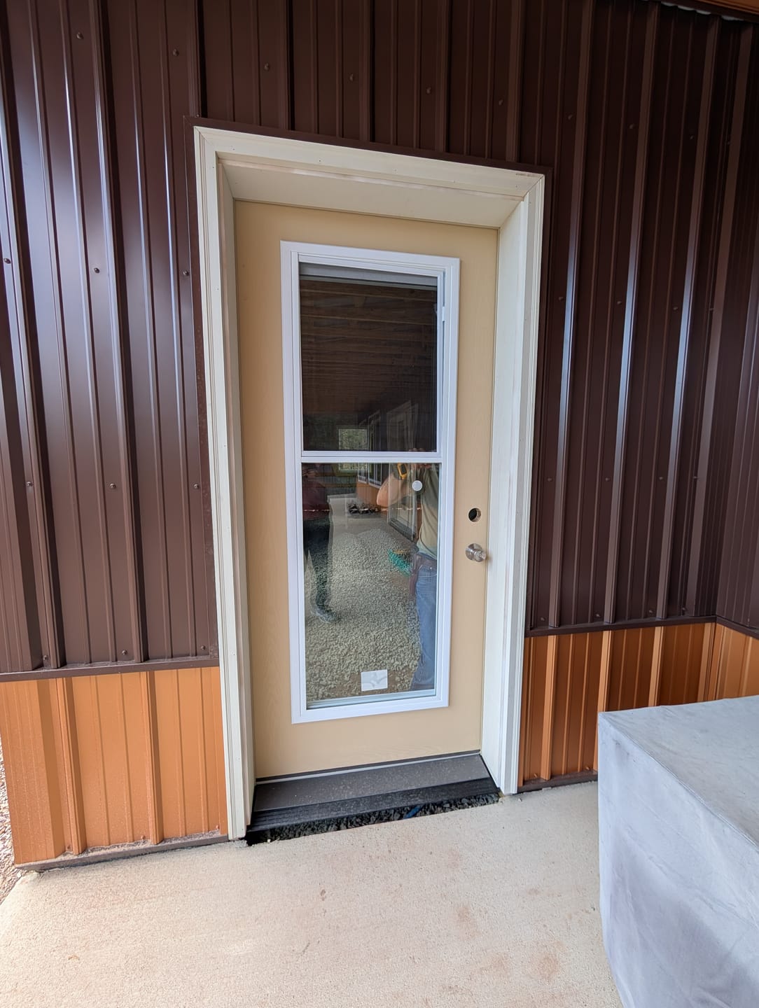 Customer photo review of Venting 1 Lite Glass and Frame Kit (Full Lite)