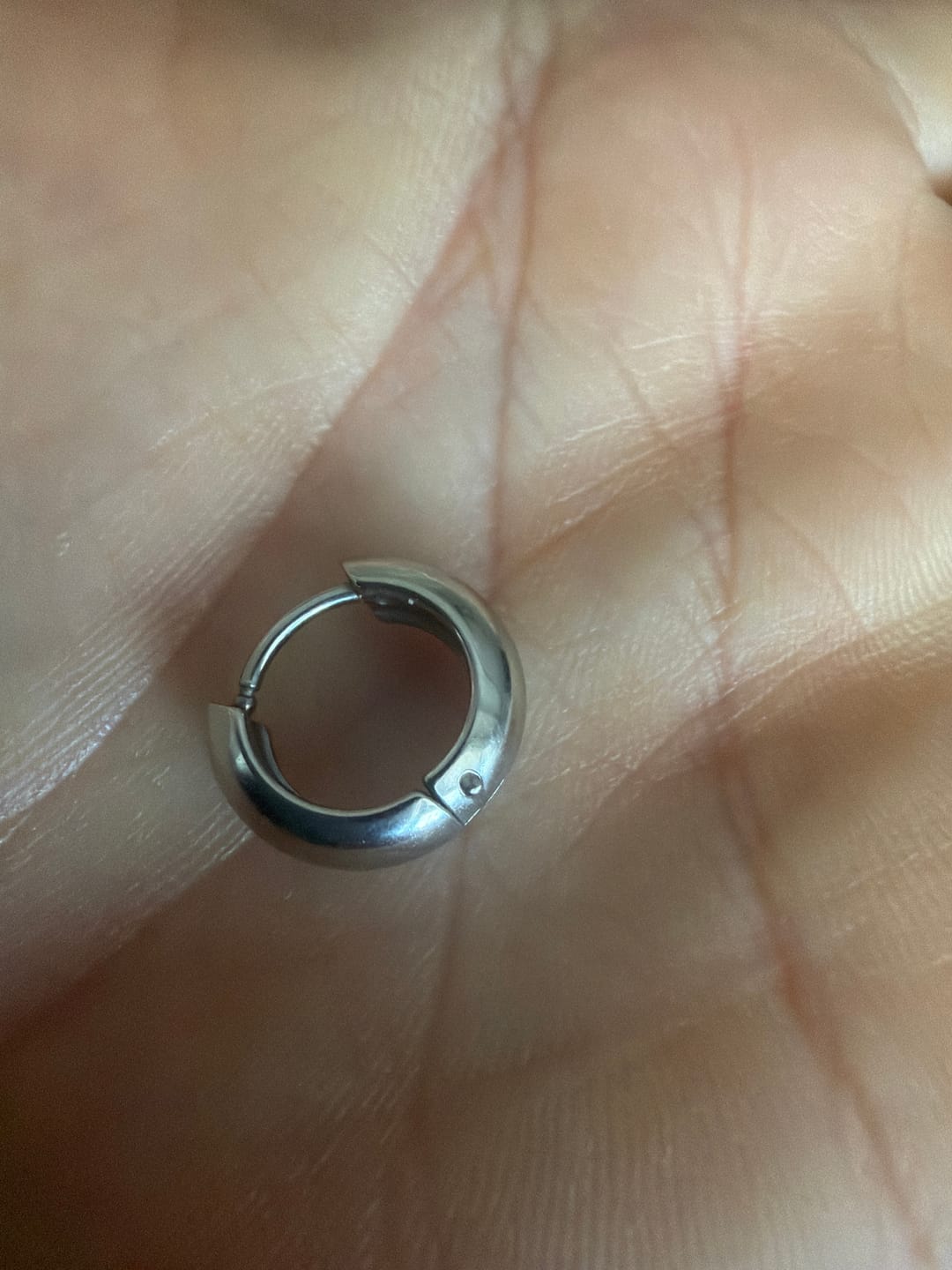 Customer photo review of Amara Hoop Earrings