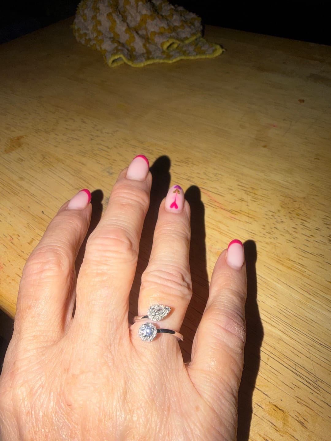 Customer photo review of Versa Ethereal Bypass Lab Grown Diamond Ring