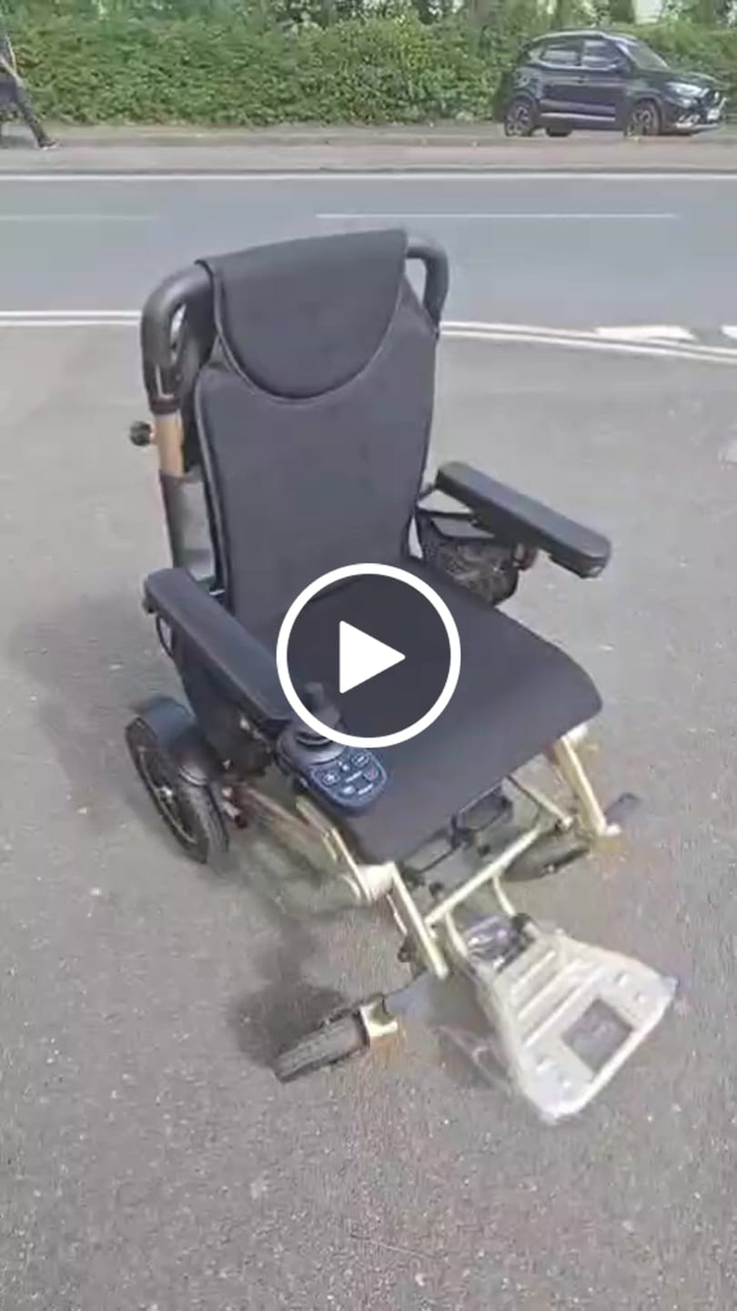 Customer video review of Reclining Automatic Folding Electric Wheelchair Freedom Elite AFMR