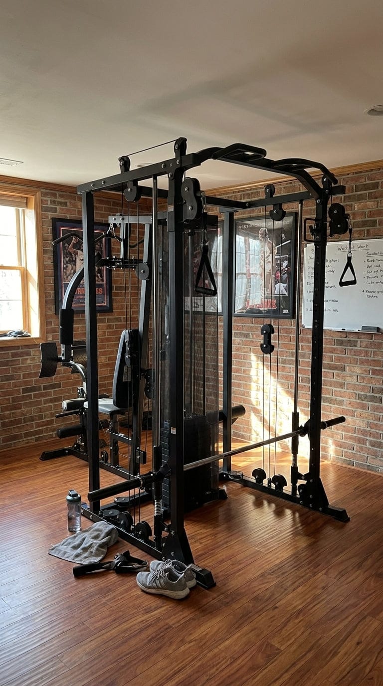 Customer photo review of Multi-Function Home Gym System with 150lbs Weight Stack