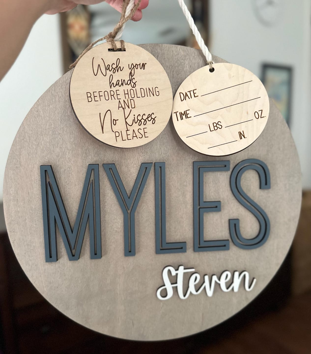 Customer photo review of Hospital Door Hanger - Lucas Blake