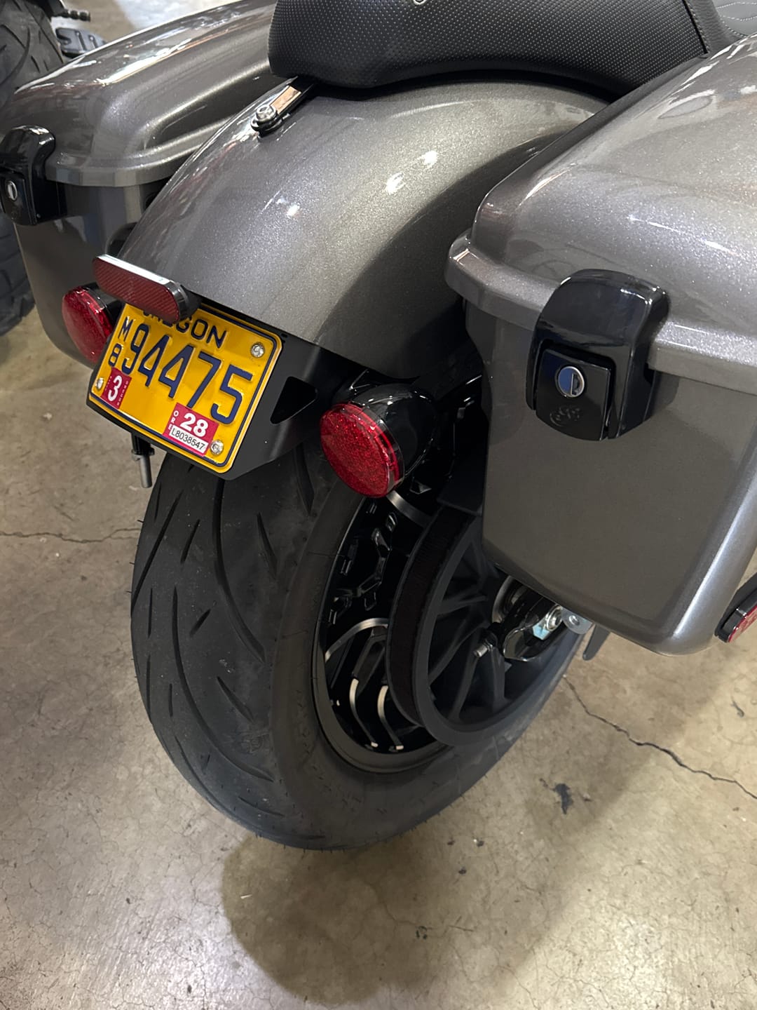Customer photo review of Viking Turn Signal & License Plate Relocation/ Extension Kit For Indian Chief Bobber