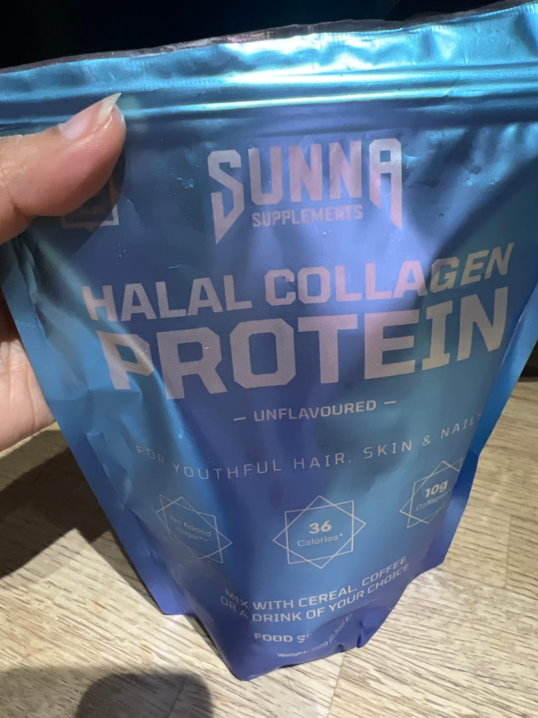 Customer photo review of Halal Collagen Protein