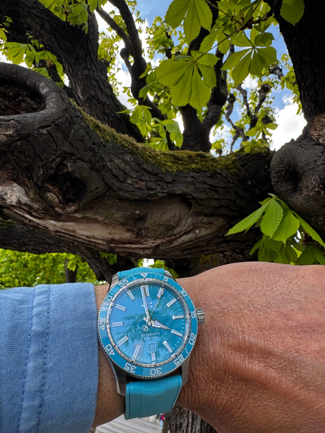 Customer photo review of Shark Skin Rubber - Sky Blue