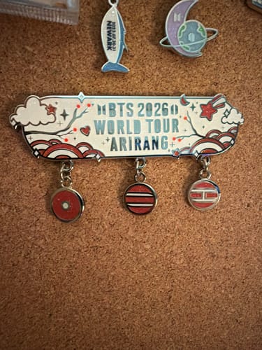 Customer photo review of (PREORDER) BTS 2026 Tour Pin