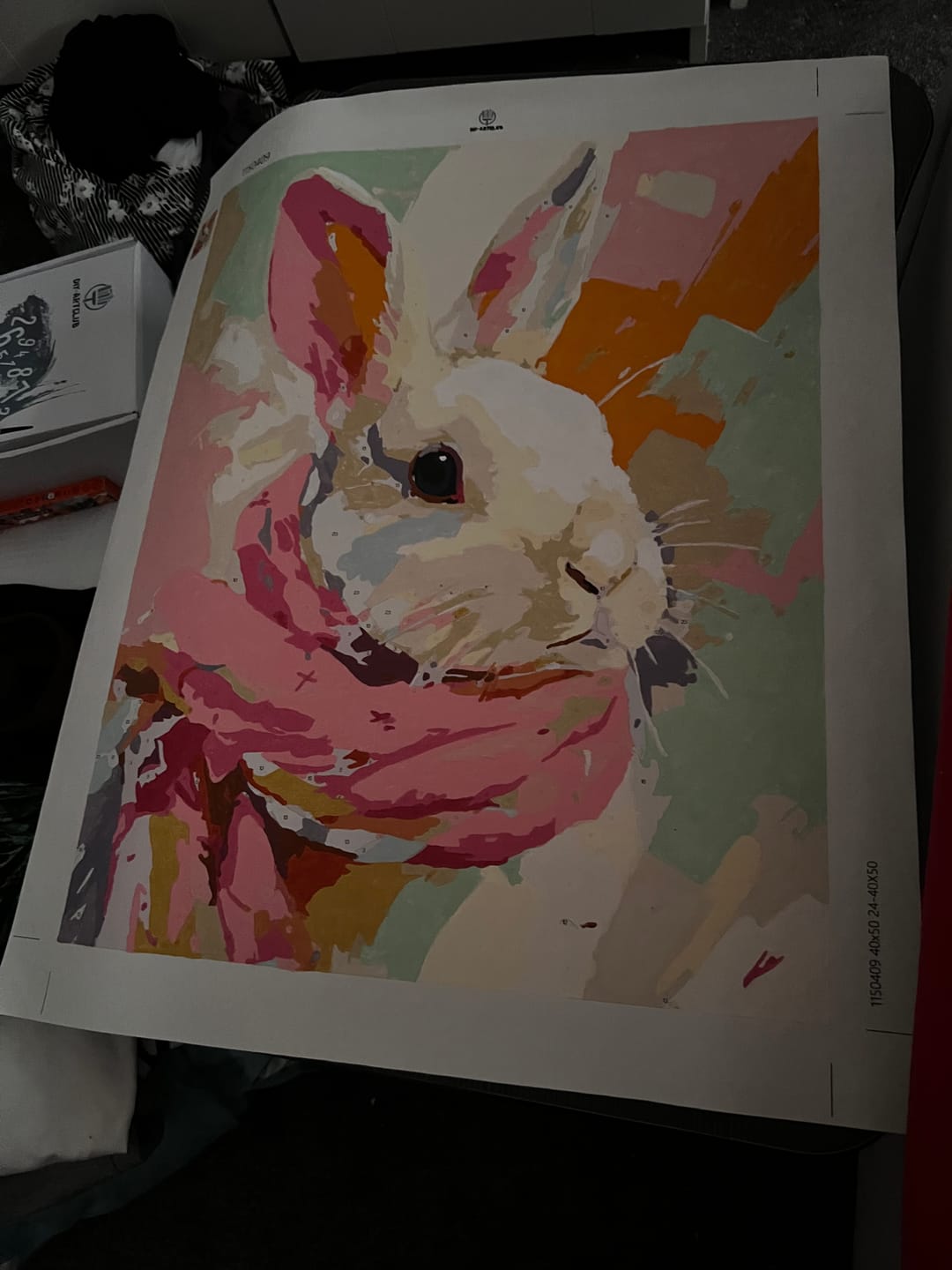 Customer photo review of Pastel bunny | Paint by Number