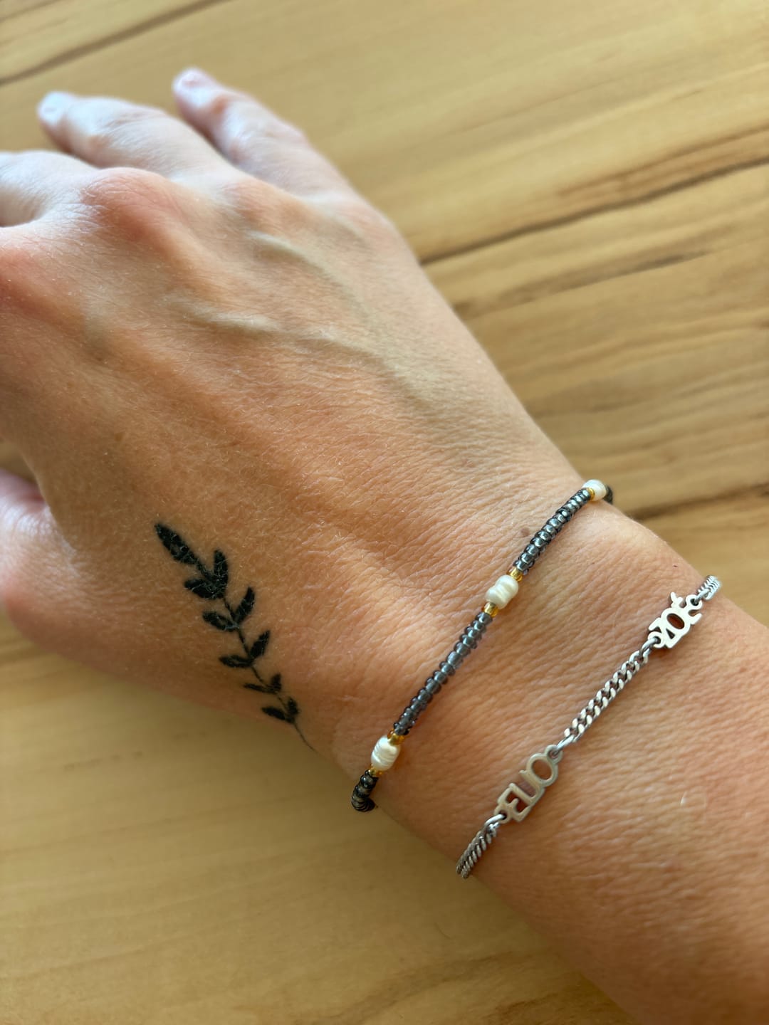 Customer photo review of Bracelet personnalisé avec nom
