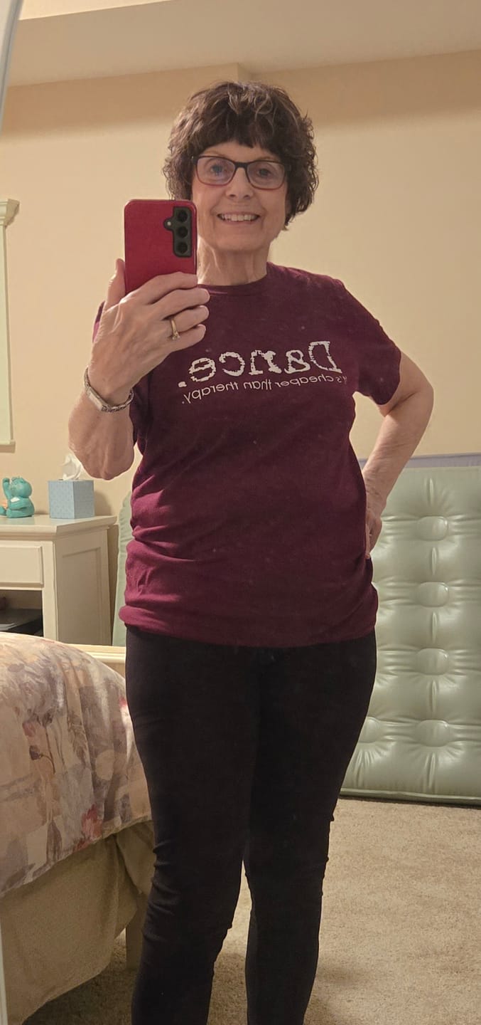 Customer photo review of Cheaper Than Therapy T-Shirt