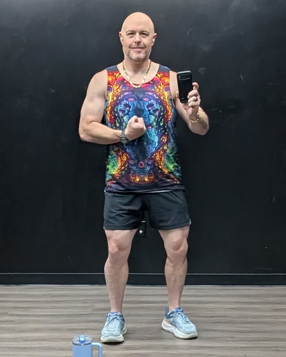 Customer photo review of "Fungus Amongus" MEN'S TANK TOP
