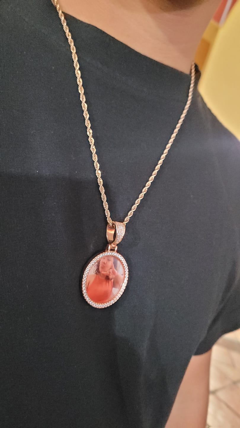 Customer photo review of Cuban & Rope Necklace