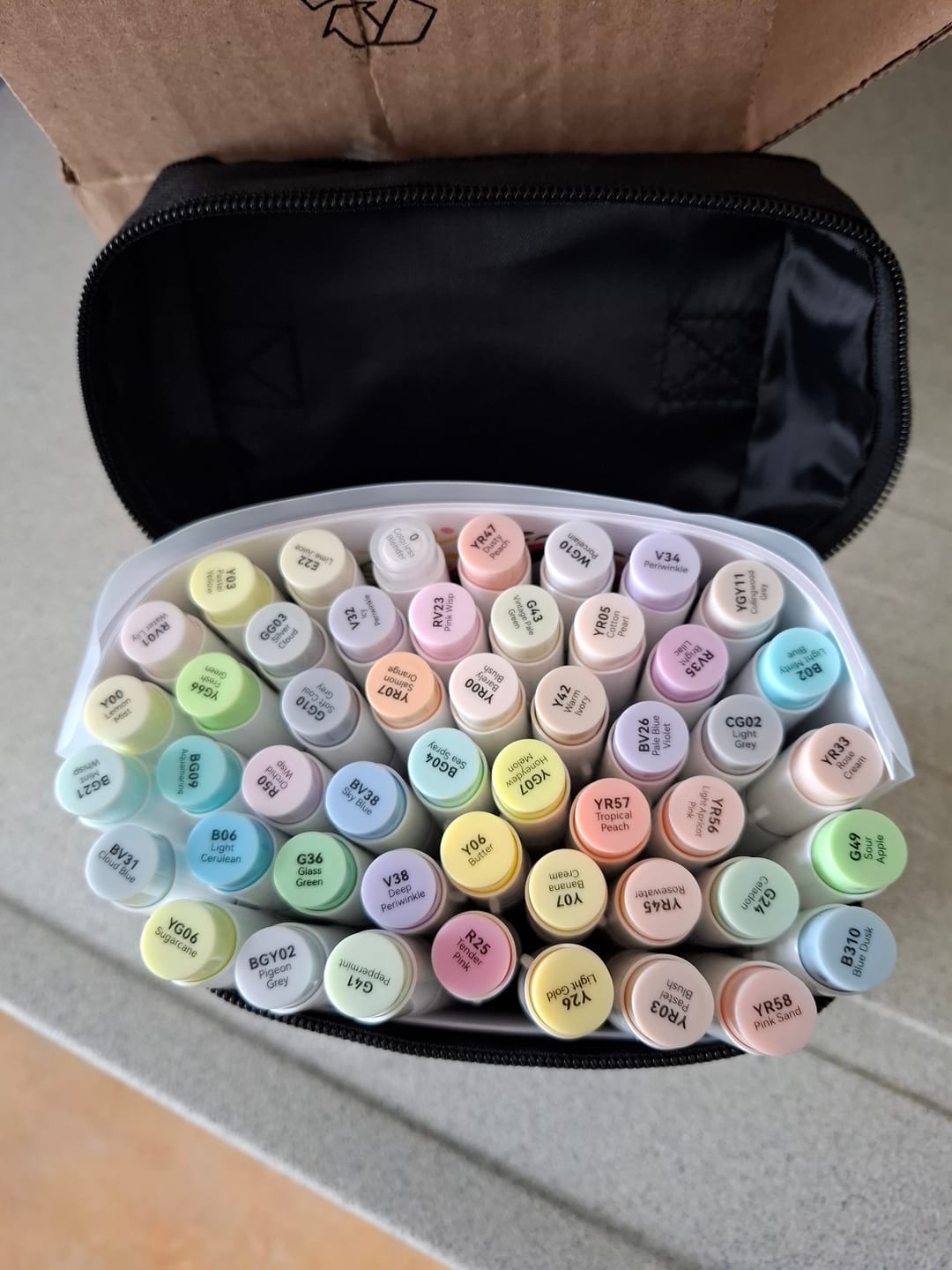 Customer photo review of Ohuhu Honolulu New 48 Pastel Colors Dual Tips Alcohol Art Markers - Blossoming