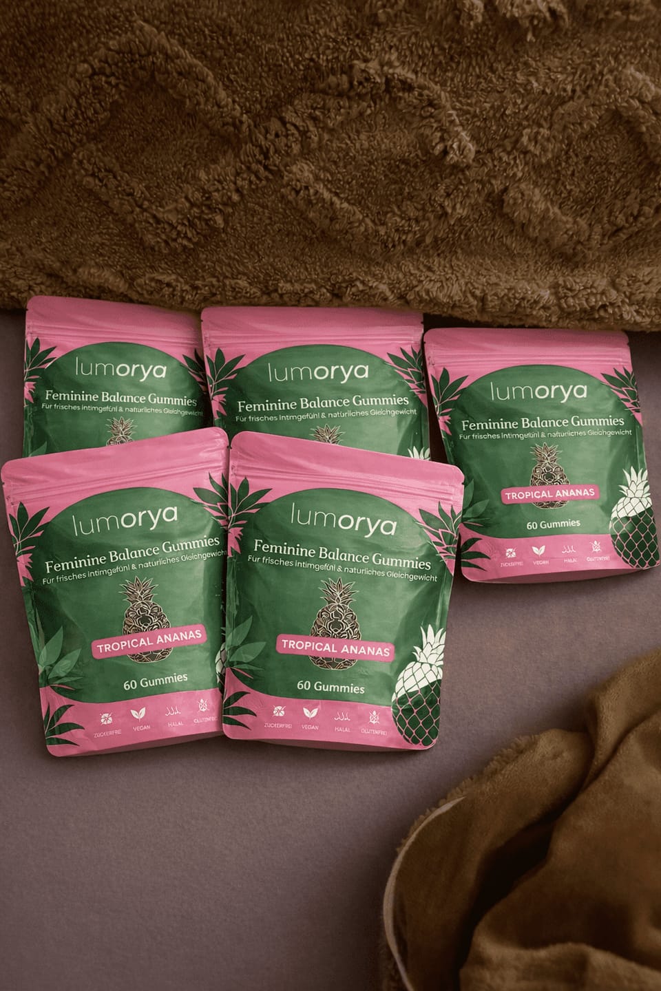 Customer photo review of LUMORYA® - Premium Balance Gummies
