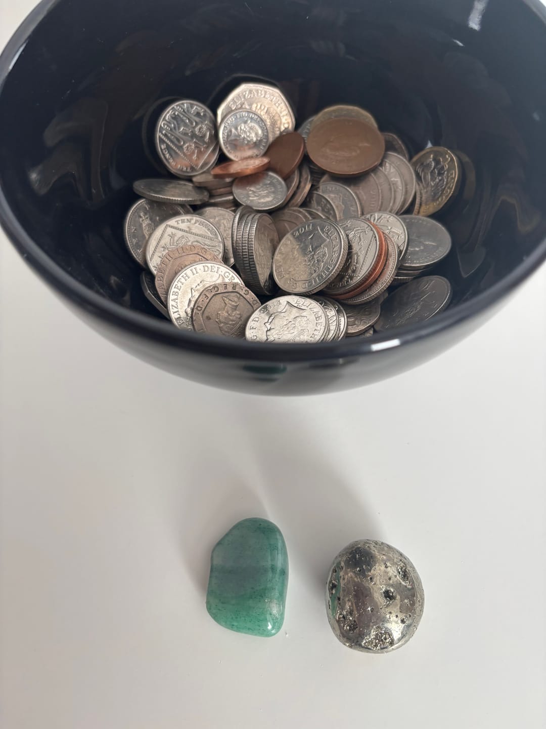Customer photo review of Green aventurine - Tumblestone