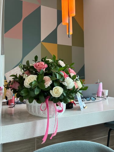Customer photo review of W Basket - Pink Deluxe