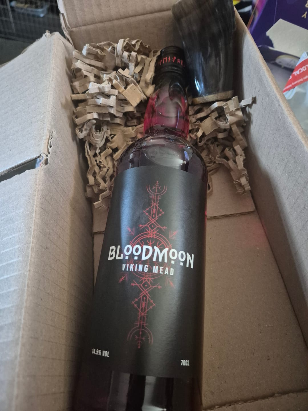 Customer photo review of BloodMoon - Viking Mead - With FREE Horn
