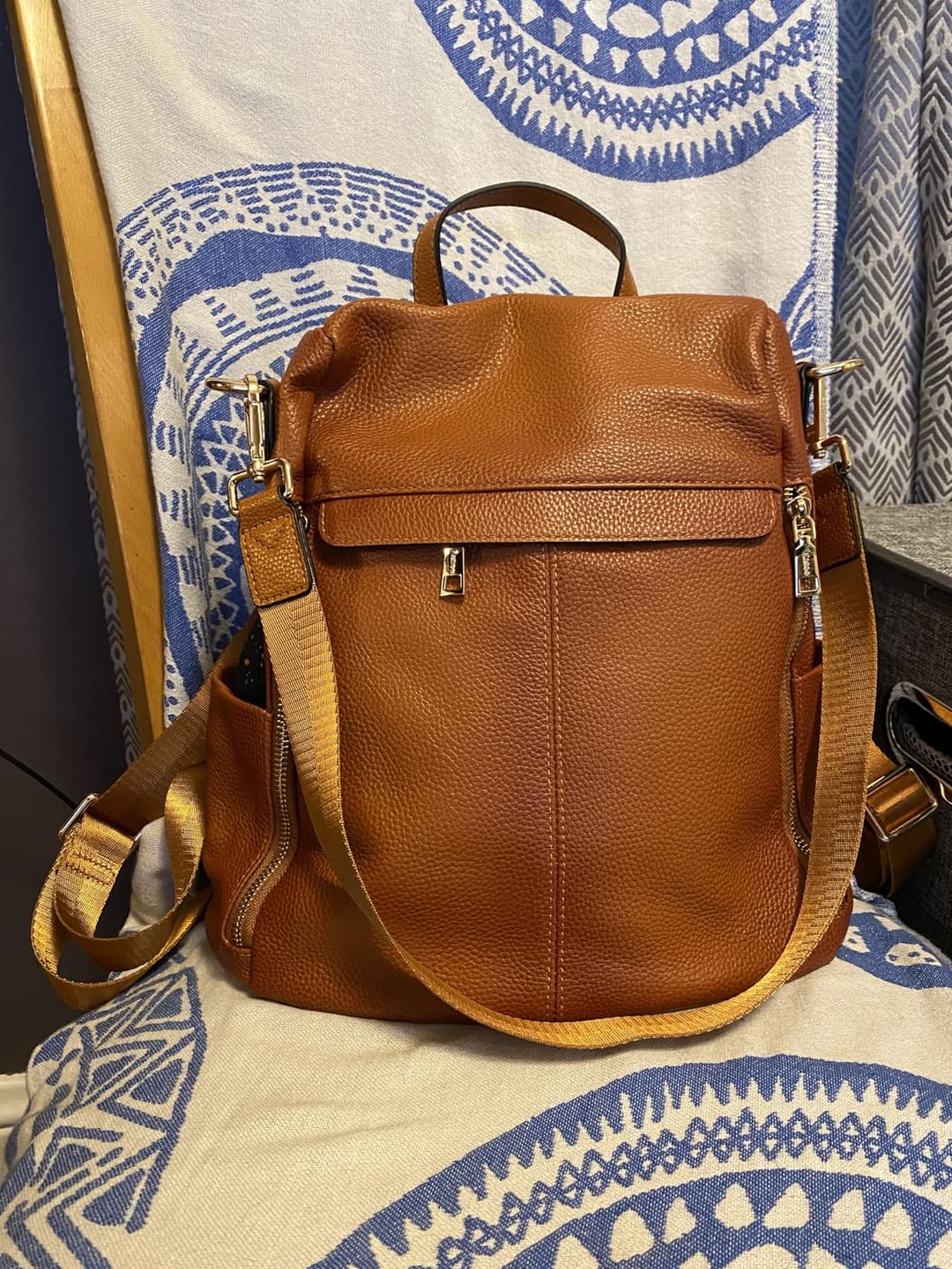 Customer photo review of The Lila | Pebbled Leather Shoulder Bag