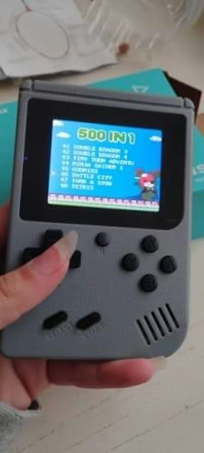 Customer photo review of Retro Spielekonsole Handheld | 400 Spiele integriert