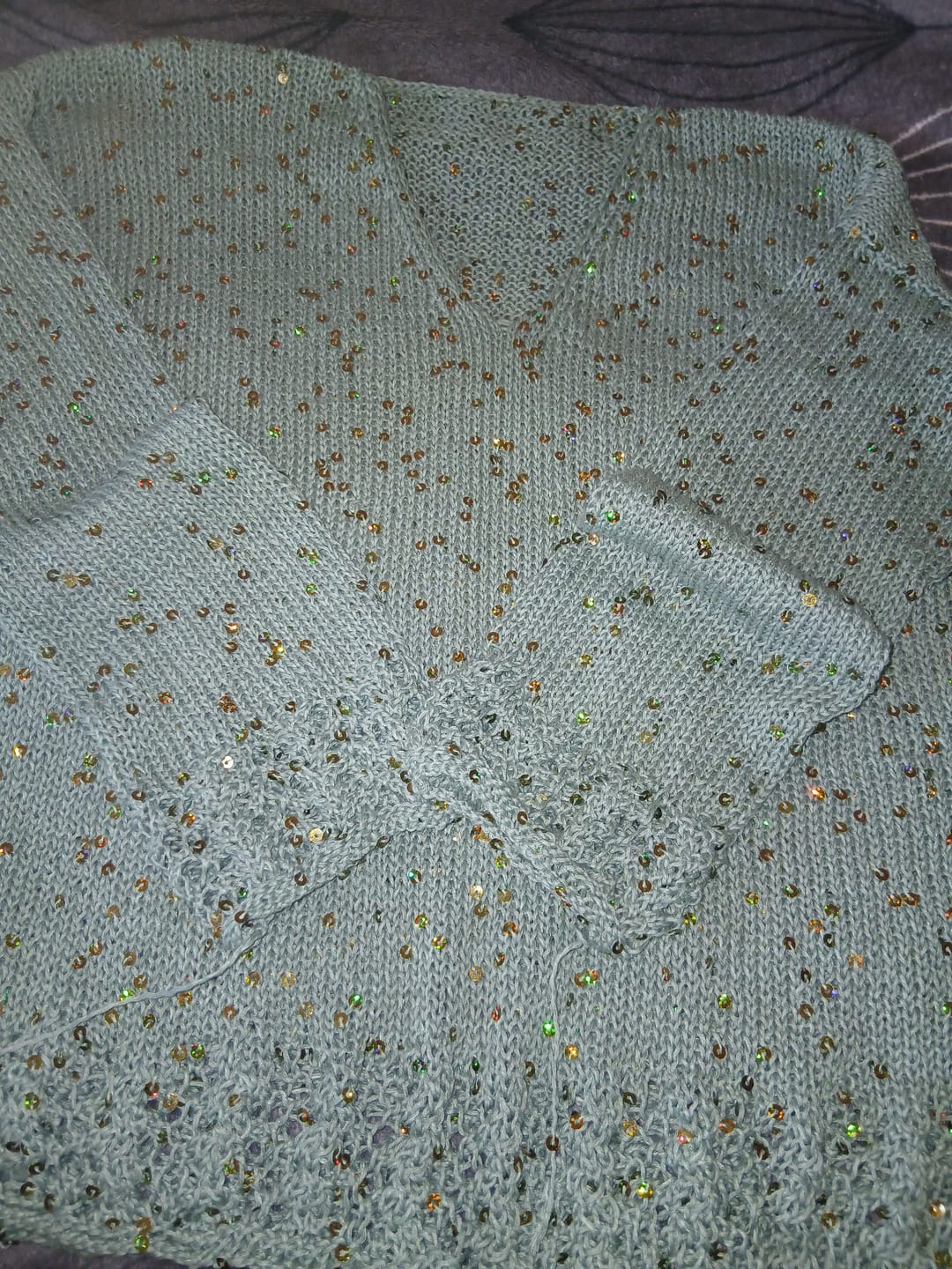 Customer photo review of YarnArt Cotton Gold Paillettes