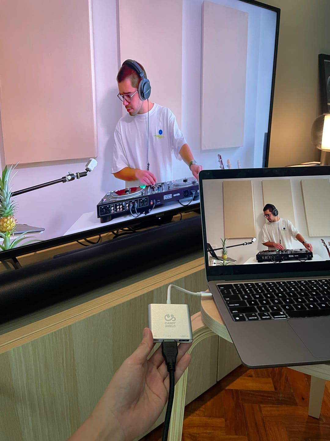 Customer photo review of 3-in-1 USB-C Hub Multiport Adapter – All-in-One Connectivity