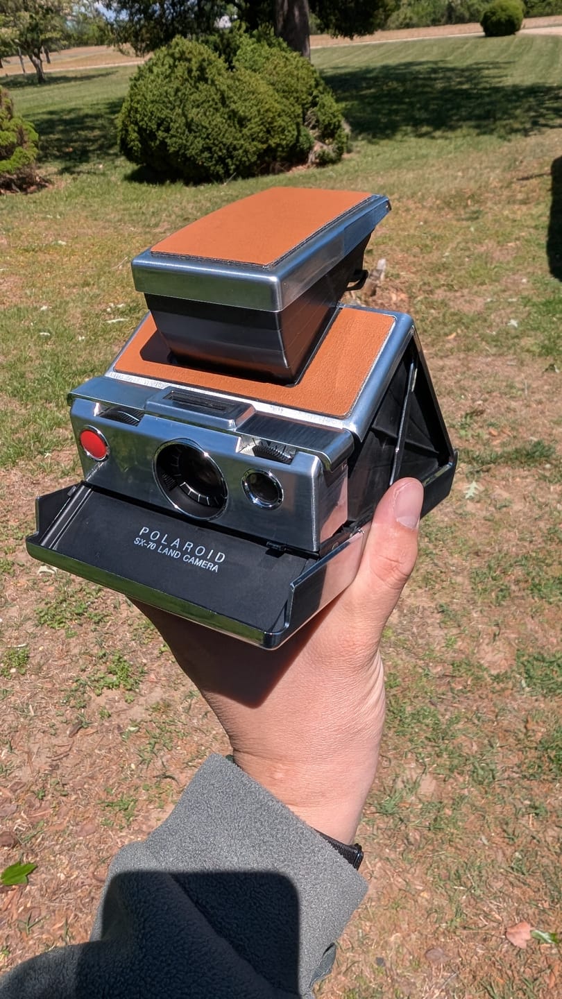 Customer photo review of Polaroid SX-70 Folding Camera Repair (Non-Autofocus Models)