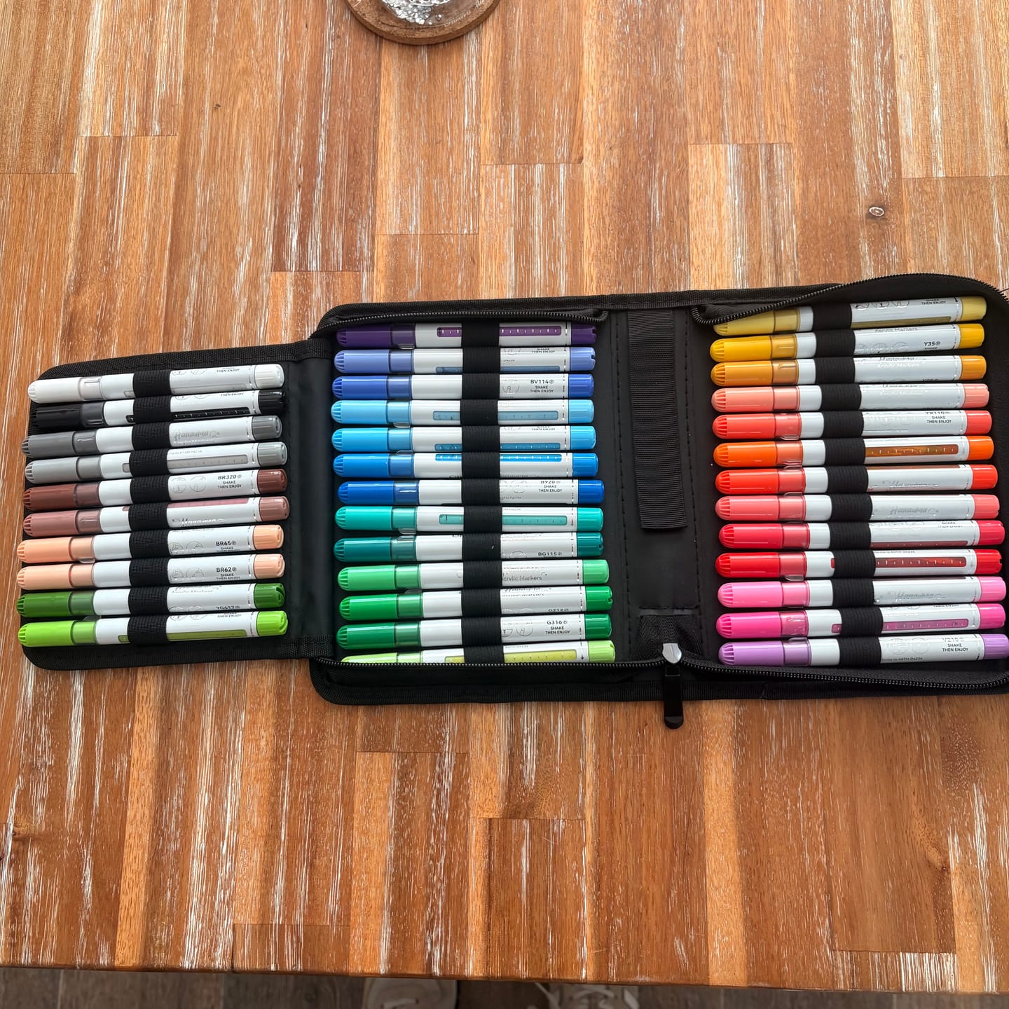 Customer photo review of Ohuhu Acrylic Paint Markers Refillable 36 Colors – Hanauma