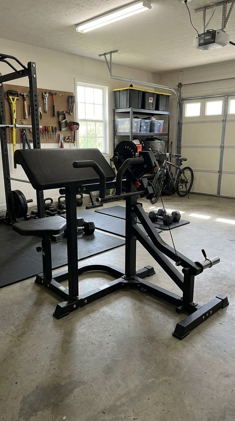 Customer photo review of Plate Loaded Bicep & Tricep Machine