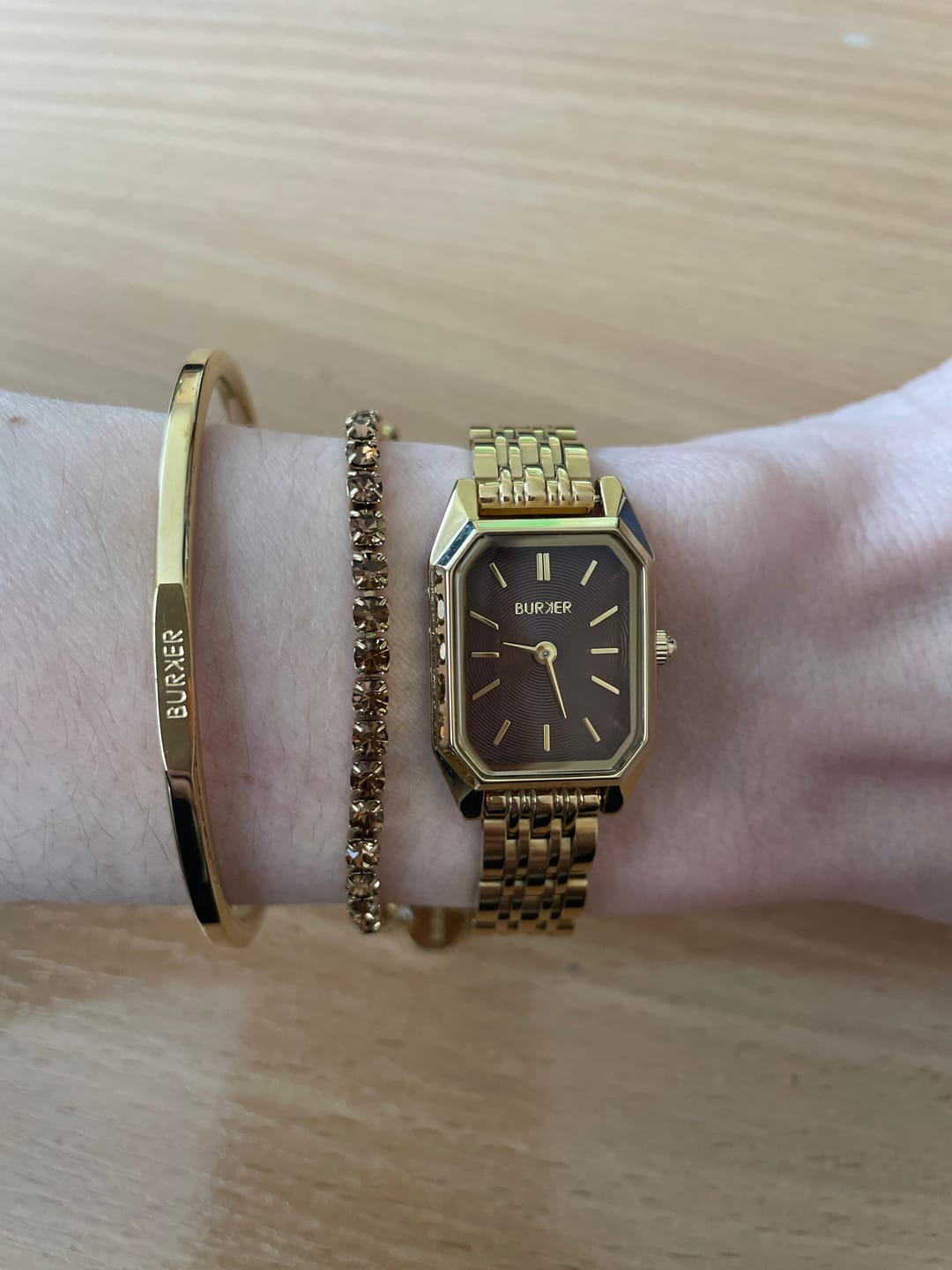 Customer photo review of Isabell Petite Gold Brown