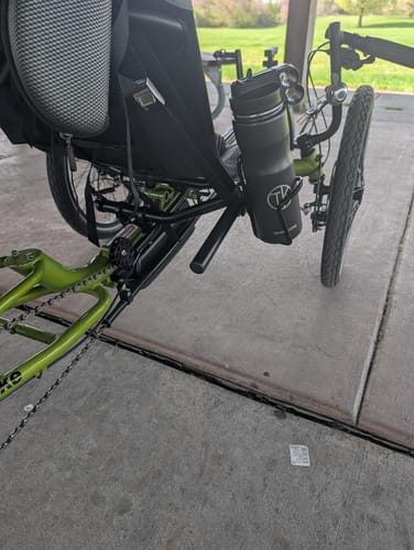 Customer photo review of Terratrike SeatSide Mount Kit (Main Frame Tube)