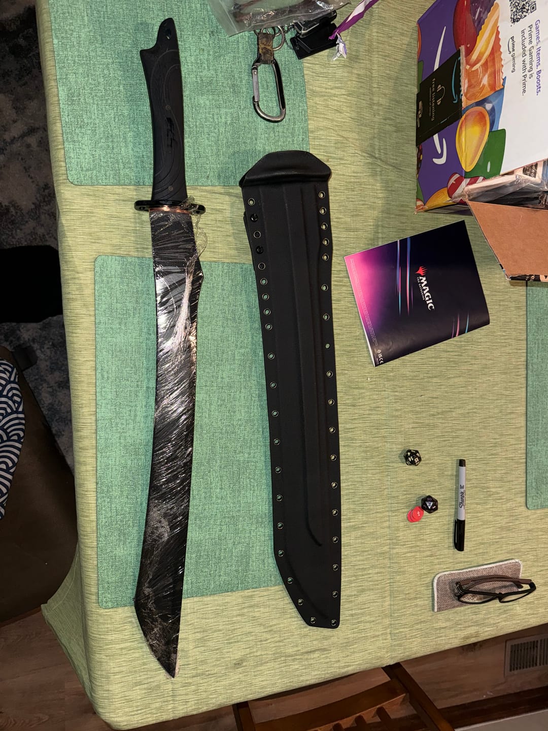 Customer photo: a tactical piece next to its Kydex sheath