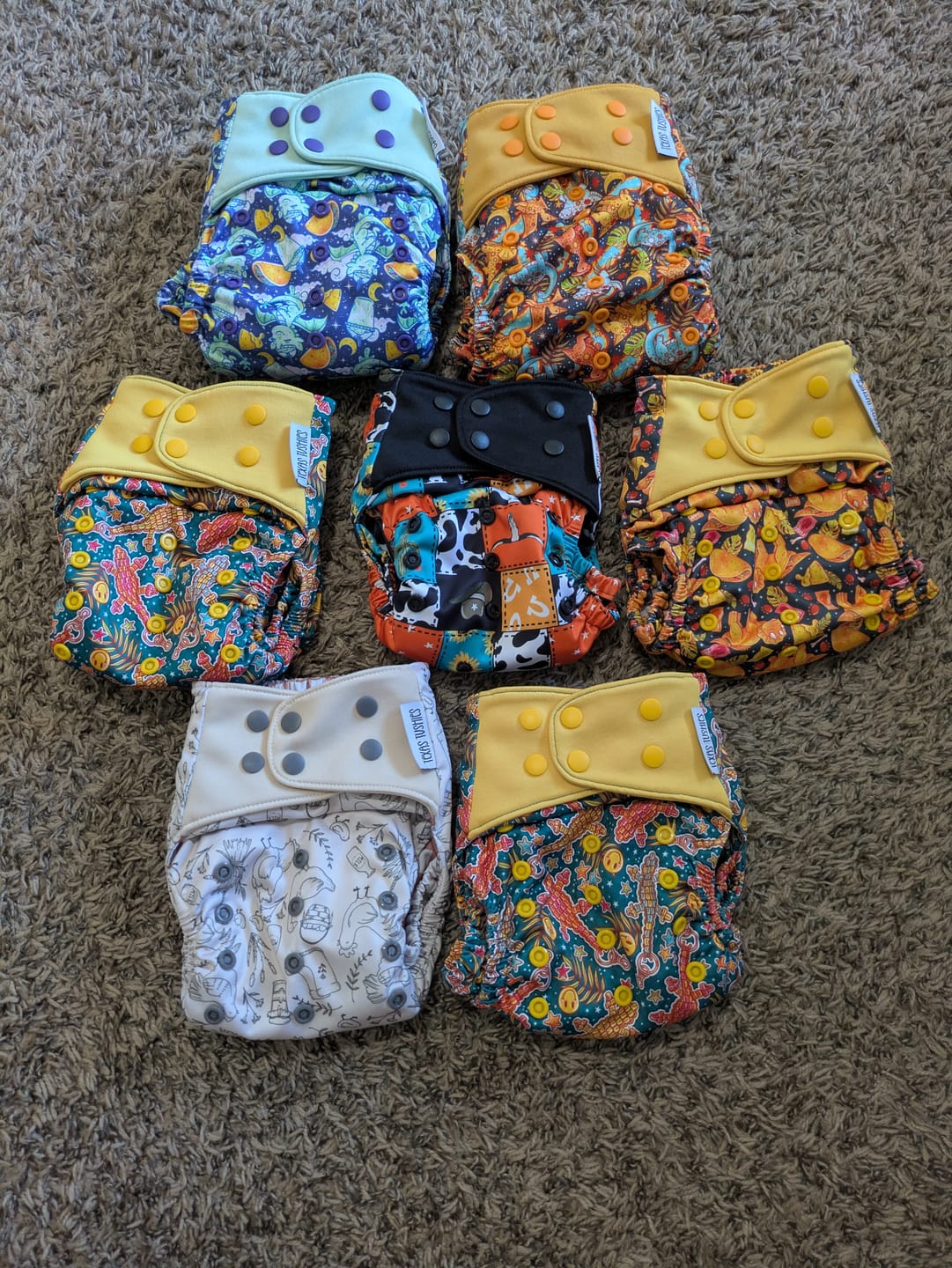 Customer photo review of The Ultimate - One Size Pocket Reusable Cloth Diaper - Stretchy Tabs