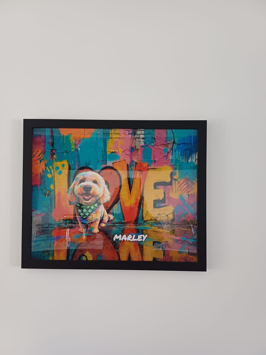 Customer photo review of Streetart -  Personalised Poster
