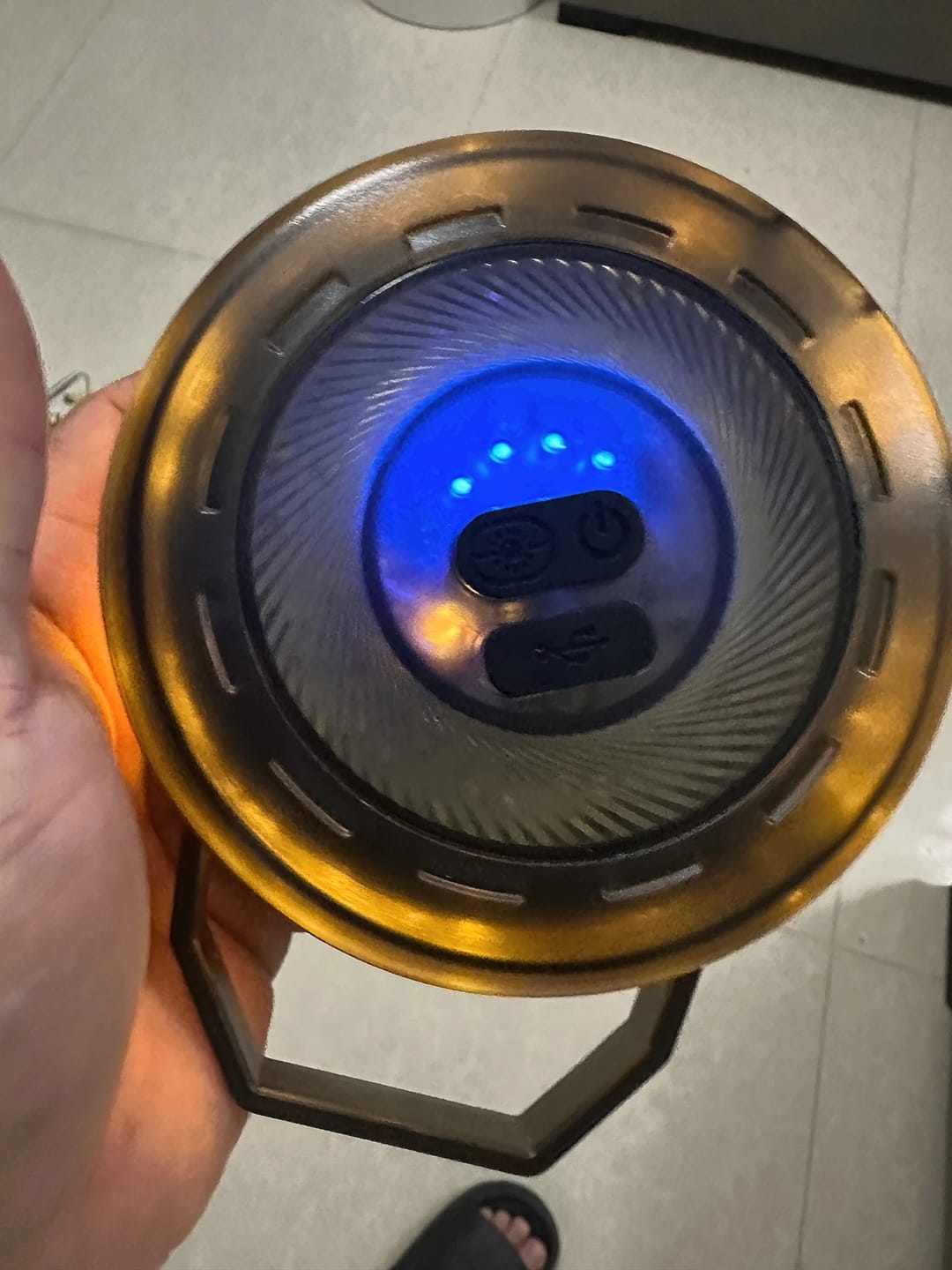 Customer photo review of Outdoor Camping LED Ambient Light – Portable Type‑C Rechargeable Flashlight with 6 Modes & Decorative String