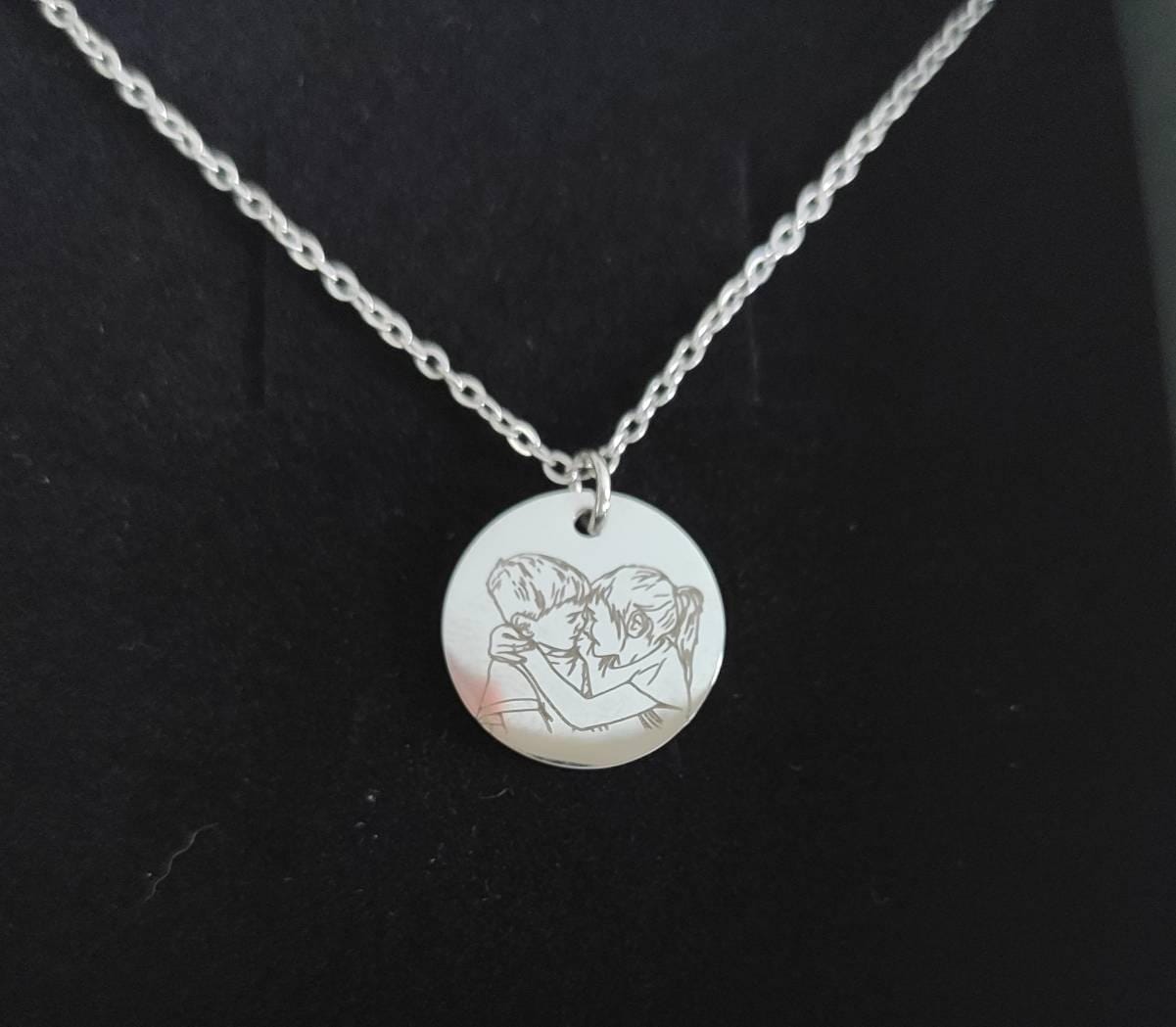 Customer photo review of Coin Halskette mit Gravur