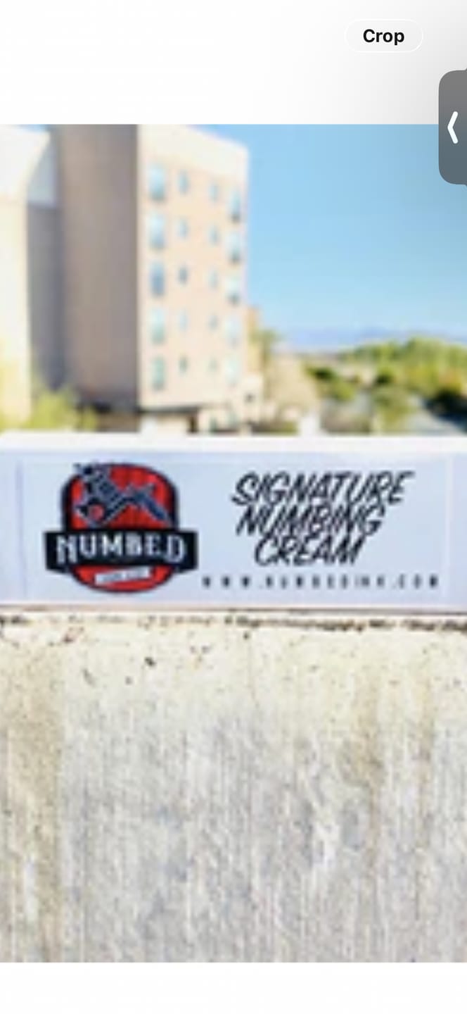 Customer photo review of Signature Tattoo Numbing Cream 5 TUBE