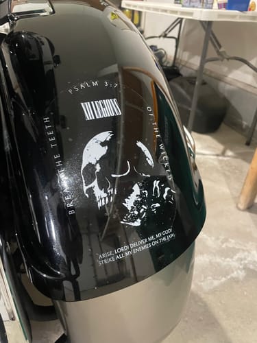 Customer photo review of PSALM 3:7 Decal Sticker