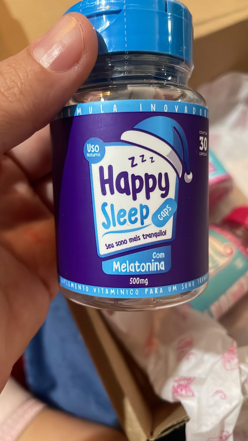 Customer photo review of Happy Hair 3 Potes + 1 Melatonina Grátis
