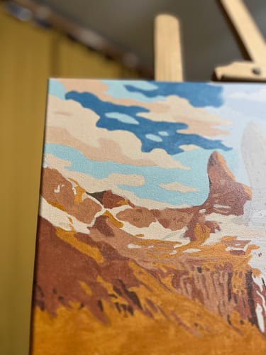 Customer photo review of Torres del Paine (Pintura por Números) 40x50 cm
