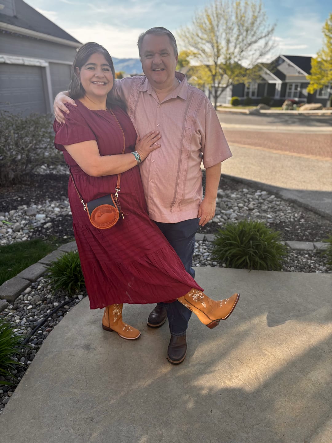 Customer photo review of Cowboy Boot Nicole Floral