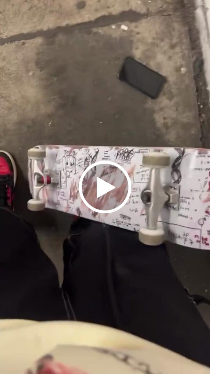 Customer video review of Andrew Garfield Skateboard (This is a rideable skateboard that also works as a collectible)