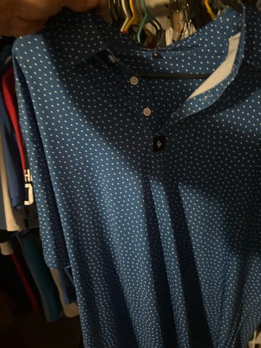 Customer photo review of Polka Dots - Blue/White