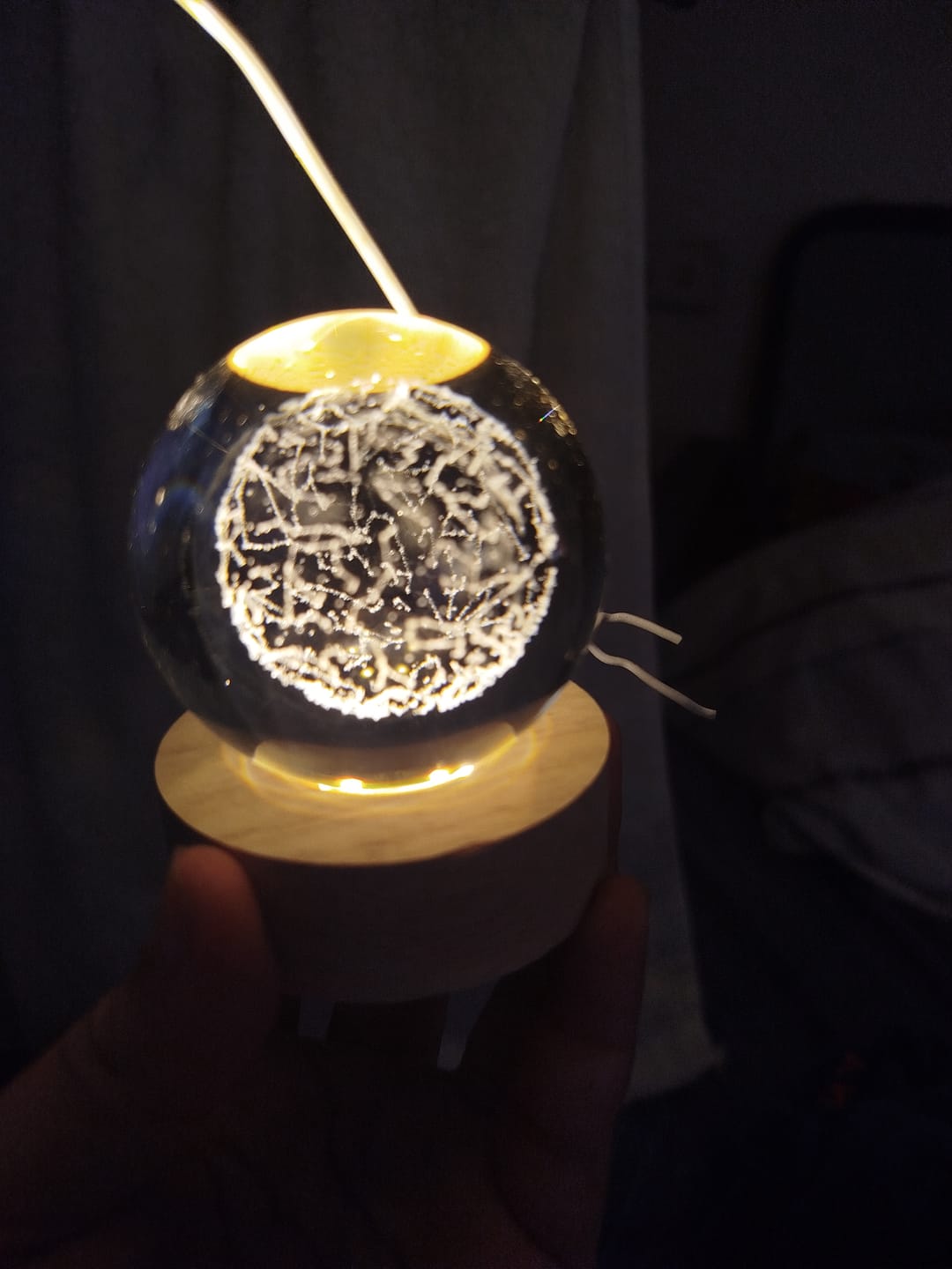 Customer photo review of Orb of Wonders - Crystal Lamp