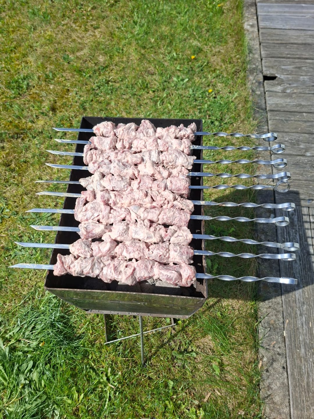 Customer photo review of Lamm-Schaschlik-Original – zart mariniert aus der Lammkeule | mySchaschlik